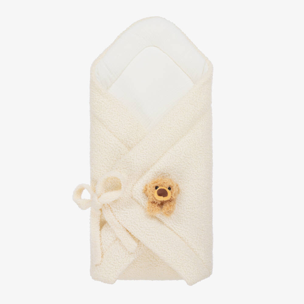 Jamiks-Girls Ivory Fleece Teddy Nest | Childrensalon Outlet