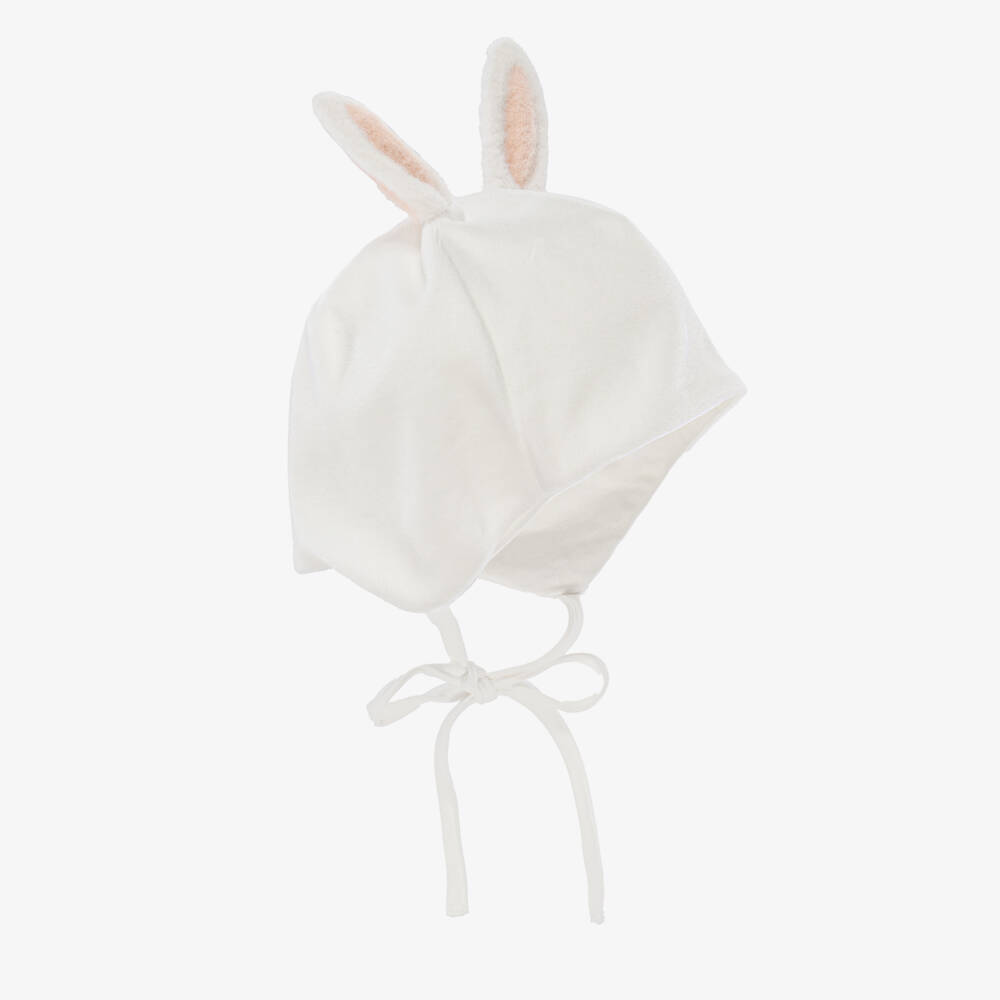 Jamiks-Girls Ivory Velour Ballerina Bunny Babysuit Set | Childrensalon Outlet