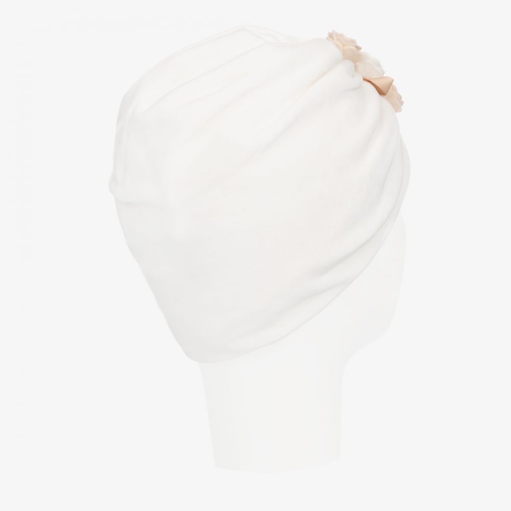 Jamiks-Girls Ivory Velour Turban | Childrensalon Outlet