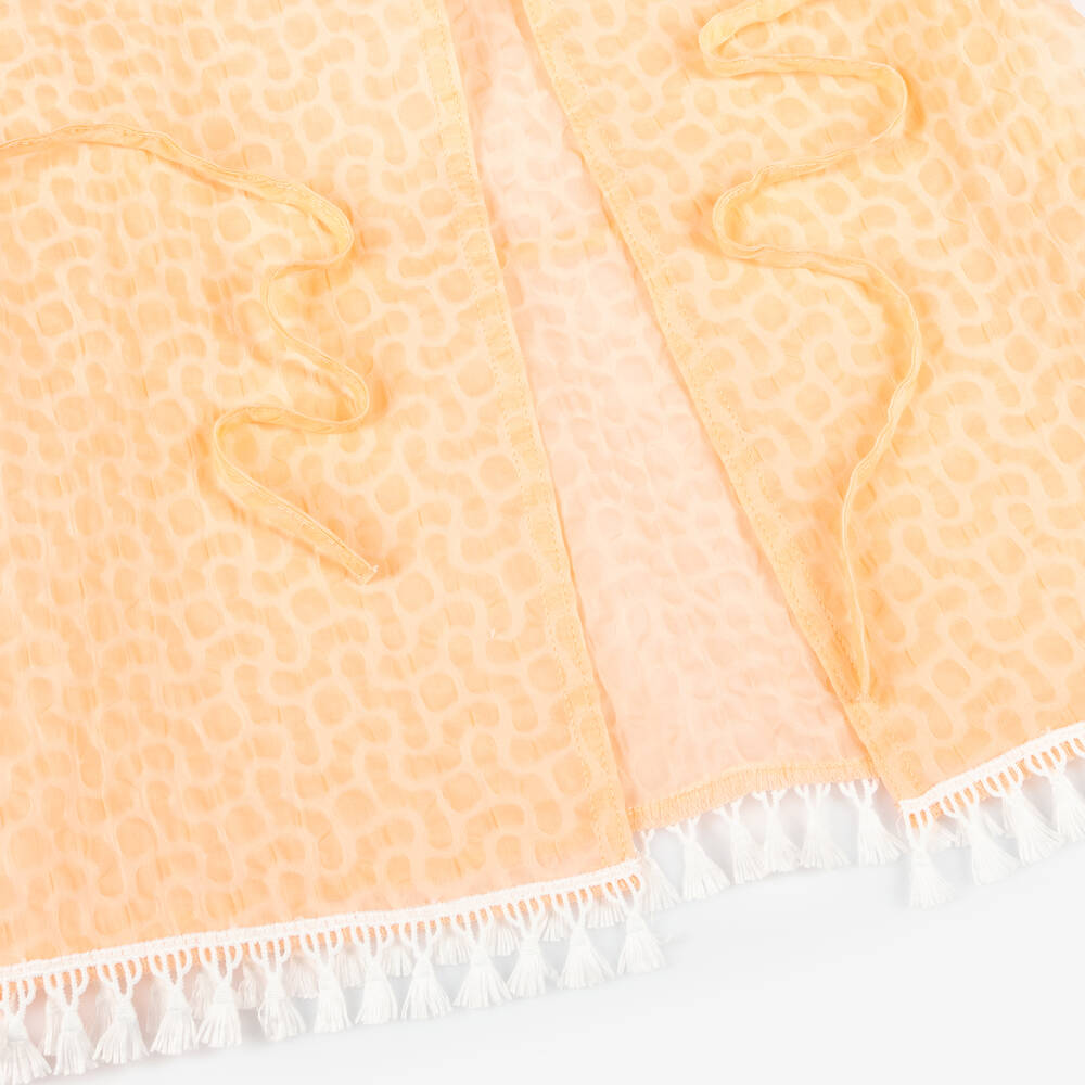 Jamiks-Girls Orange Cotton Beach Kimono | Childrensalon Outlet