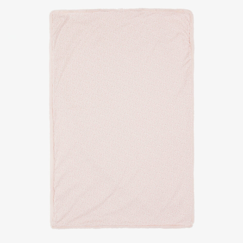 Jamiks-Girls Pale Pink Faux Fur Blanket (100cm) | Childrensalon Outlet