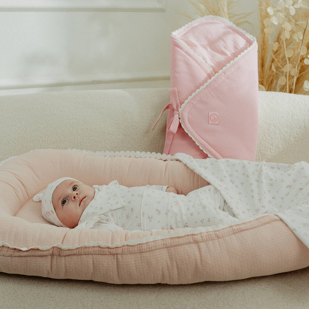 Jamiks-Girls Pink Basket Weave Cocoon | Childrensalon Outlet