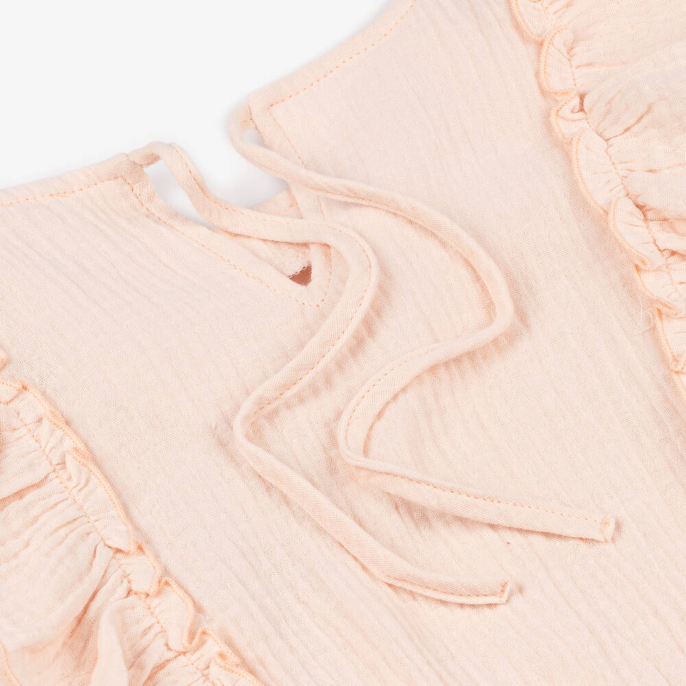 Jamiks-Girls Pink Cotton Beach Skirt Set | Childrensalon Outlet