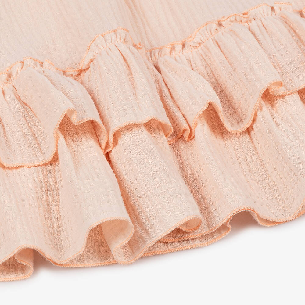 Jamiks-Girls Pink Cotton Beach Skirt Set | Childrensalon Outlet