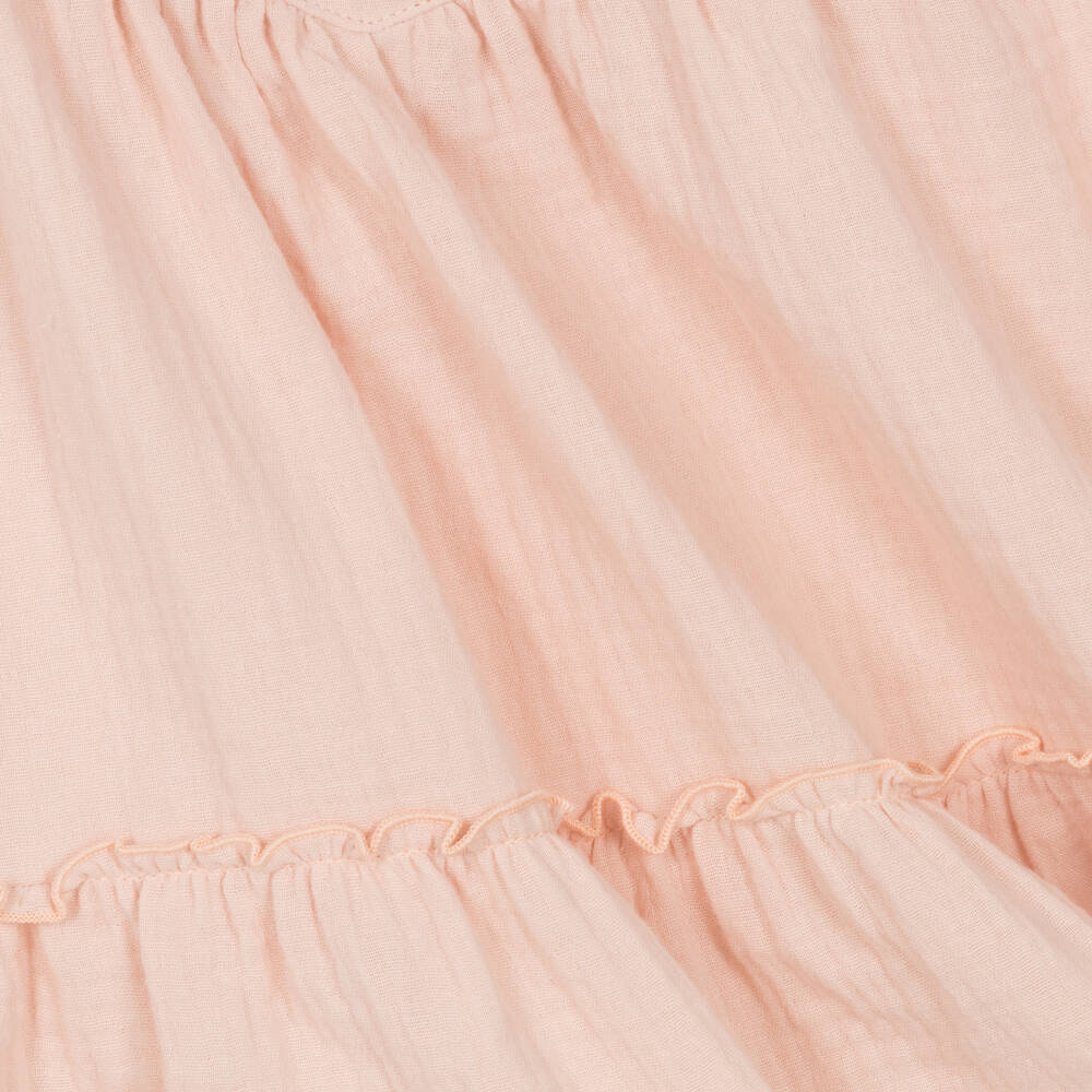 Jamiks-Girls Pink Cotton Dress | Childrensalon Outlet