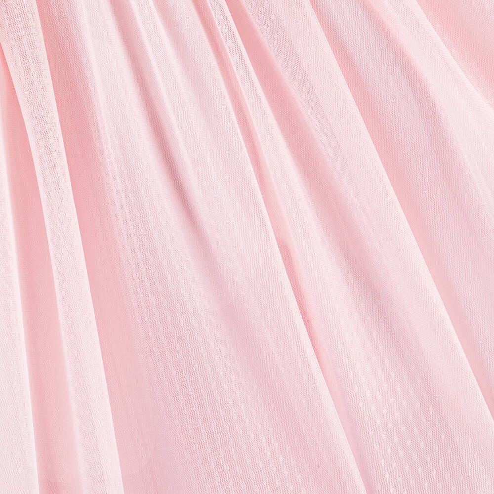 Jamiks-Girls Pink Cotton & Tulle Dress | Childrensalon Outlet