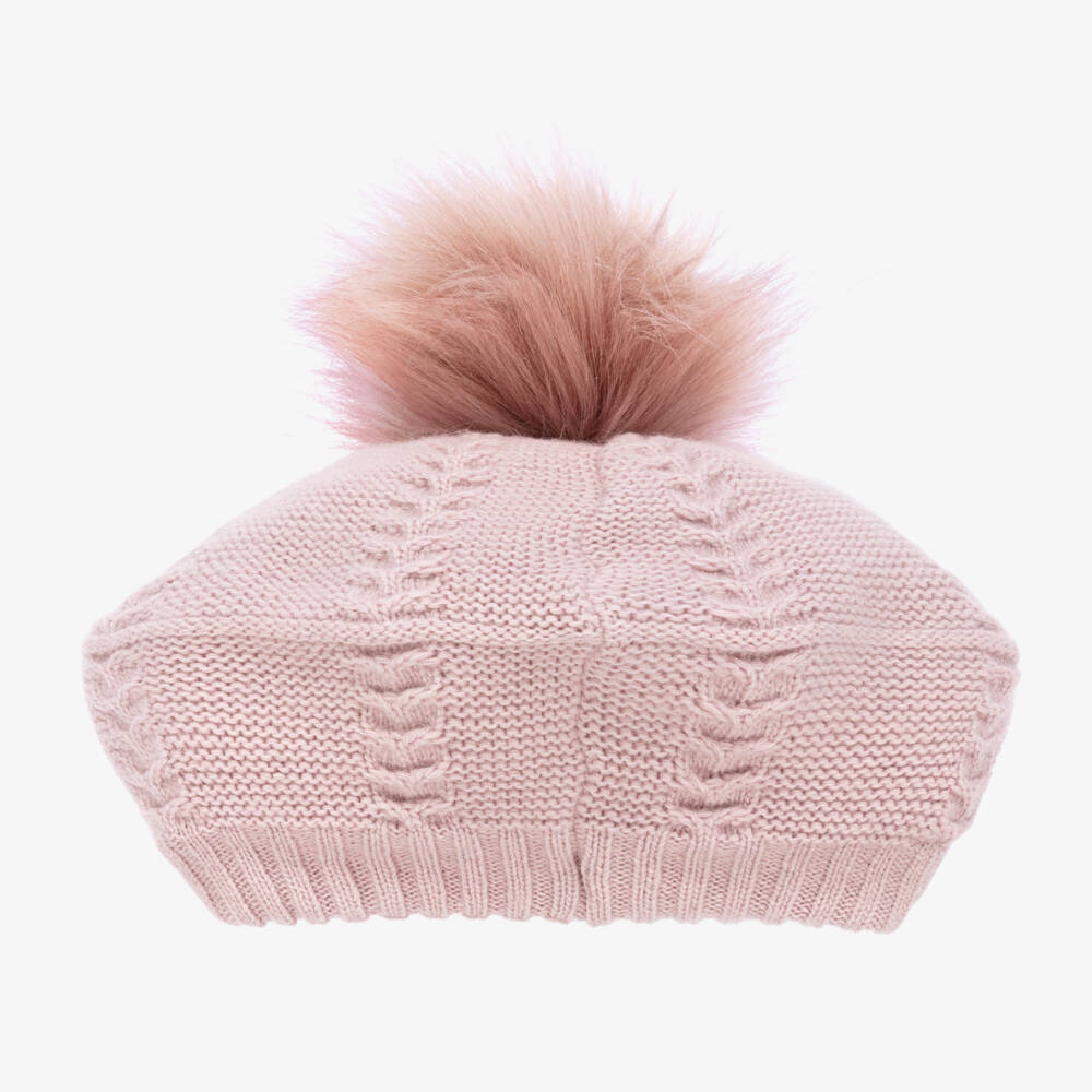New In Jamiks Balacar Girls Pink Pom Pom Hat main image 0