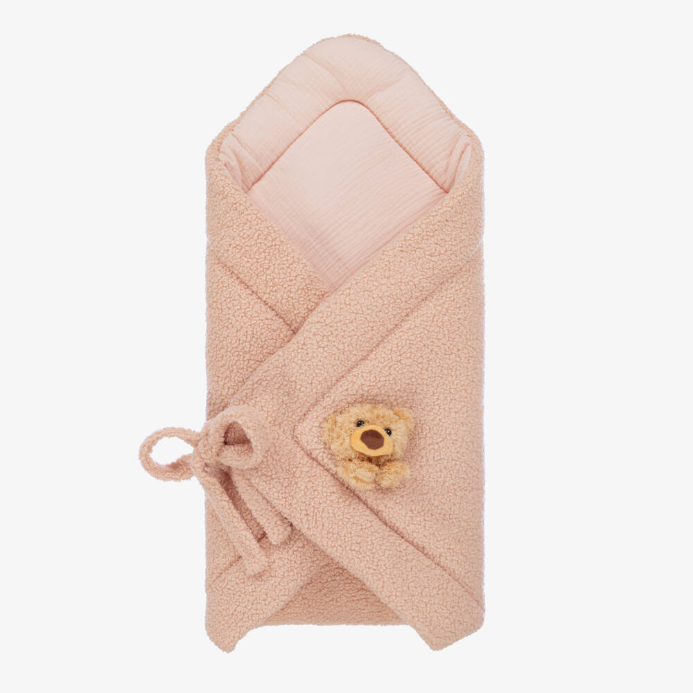 Jamiks-Girls Pink Fleece Teddy Wrap | Childrensalon Outlet