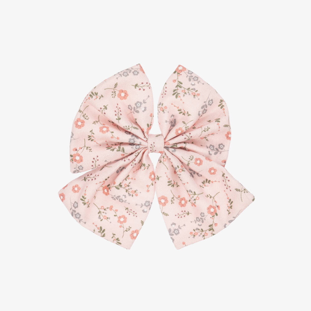 Jamiks-Girls Pink Floral Bow Clip | Childrensalon Outlet