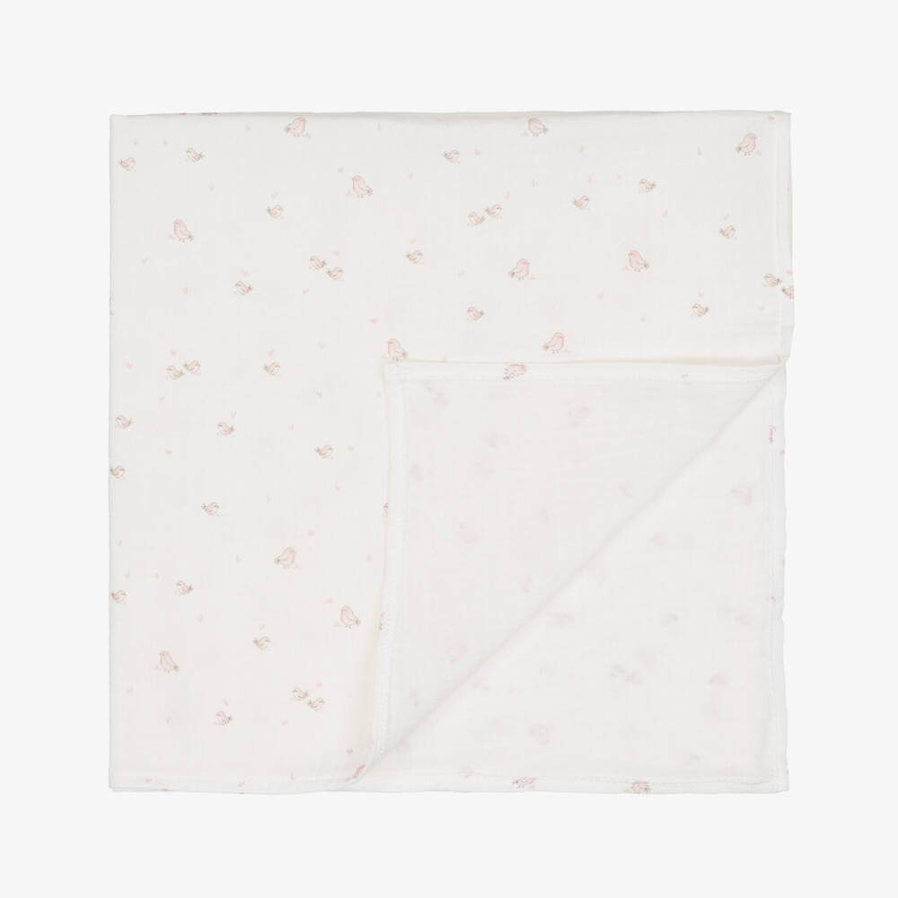 Jamiks-Girls Pink Floral Cotton Muslins Set | Childrensalon Outlet