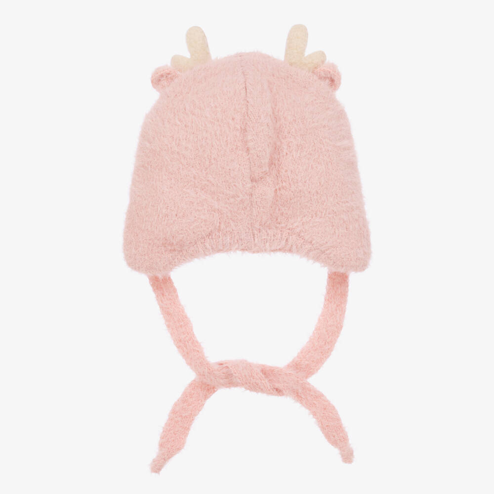 Jamiks-Girls Pink Fluffy Antler Hat | Childrensalon Outlet