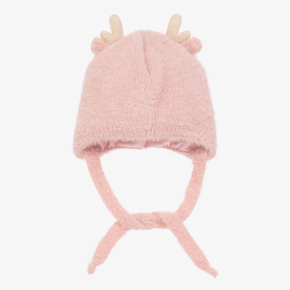 Jamiks-Girls Pink Fluffy Antler Hat | Childrensalon Outlet