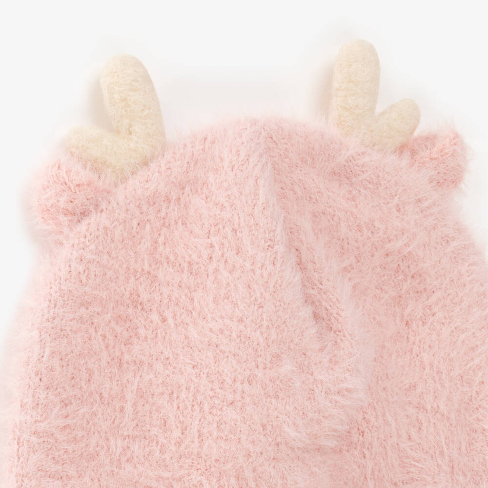 Jamiks-Girls Pink Fluffy Antler Hat | Childrensalon Outlet