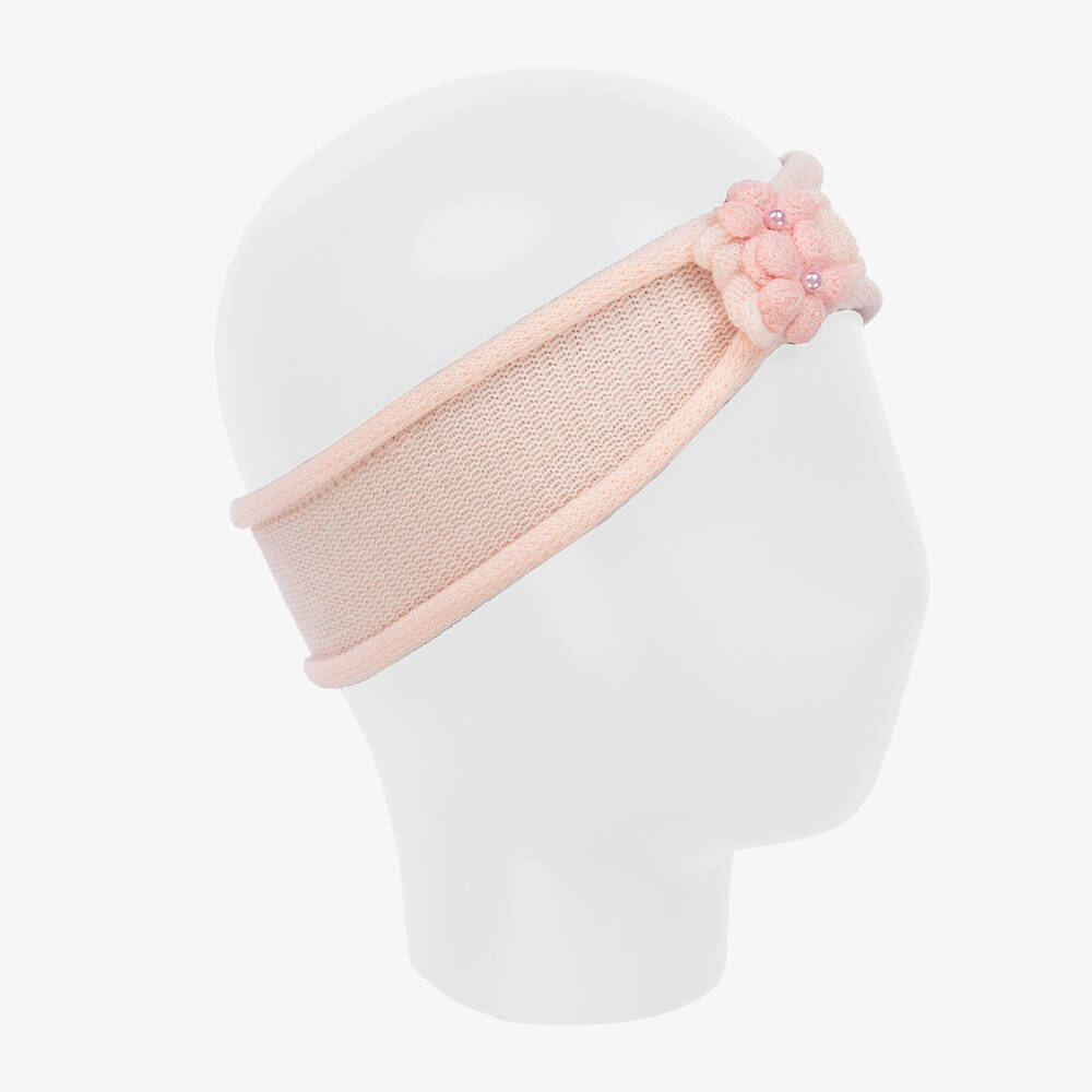 Jamiks-طوق للرأس أكريليك محبوك لون زهري للبنات | Childrensalon Outlet