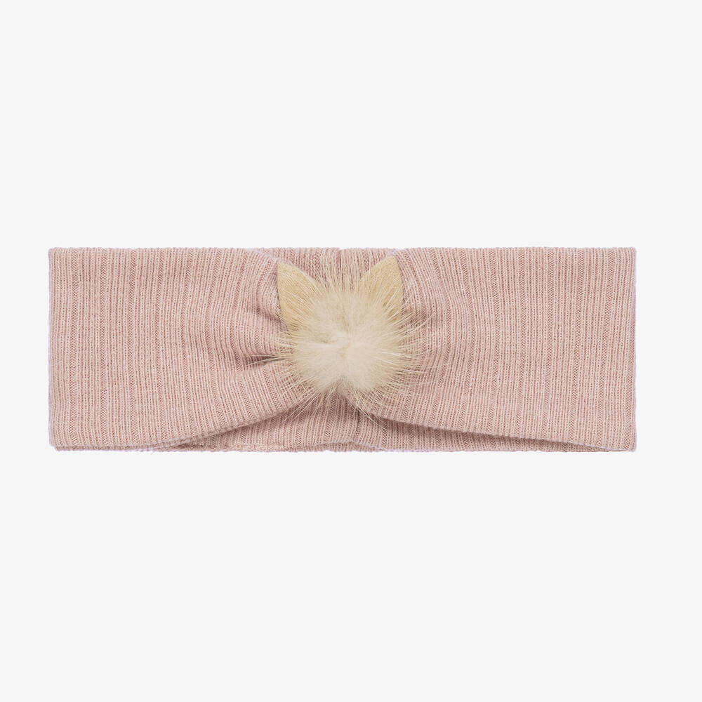 Jamiks - Розовая трикотажная повязка на голову | Childrensalon