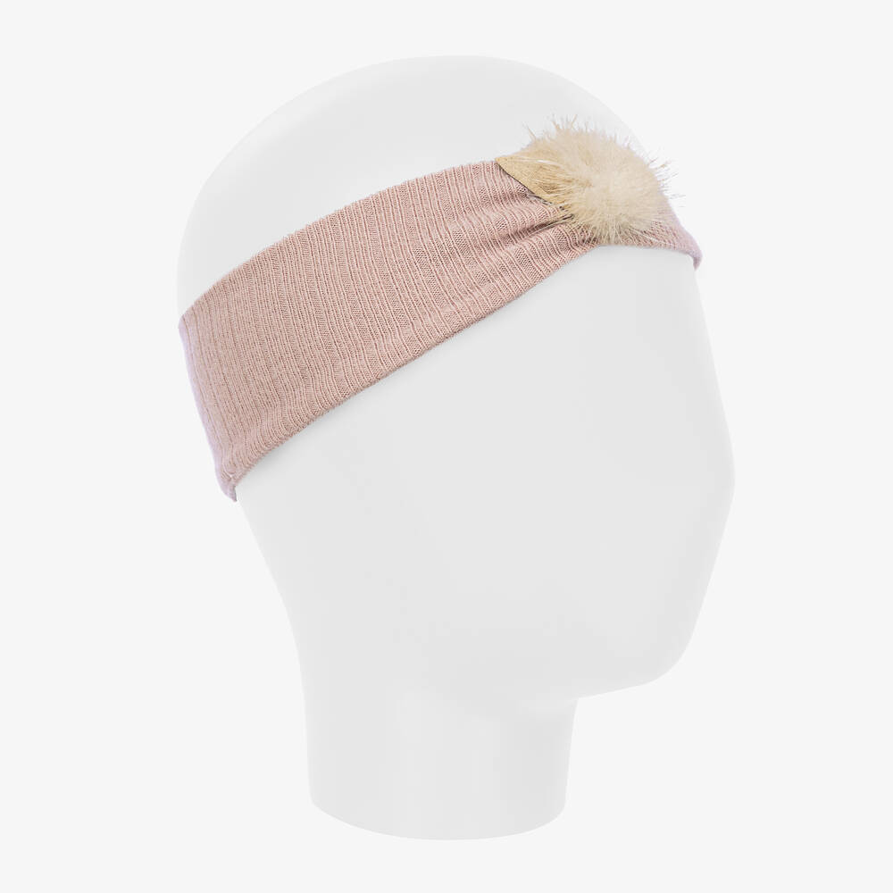 Jamiks-Розовая трикотажная повязка на голову | Childrensalon Outlet