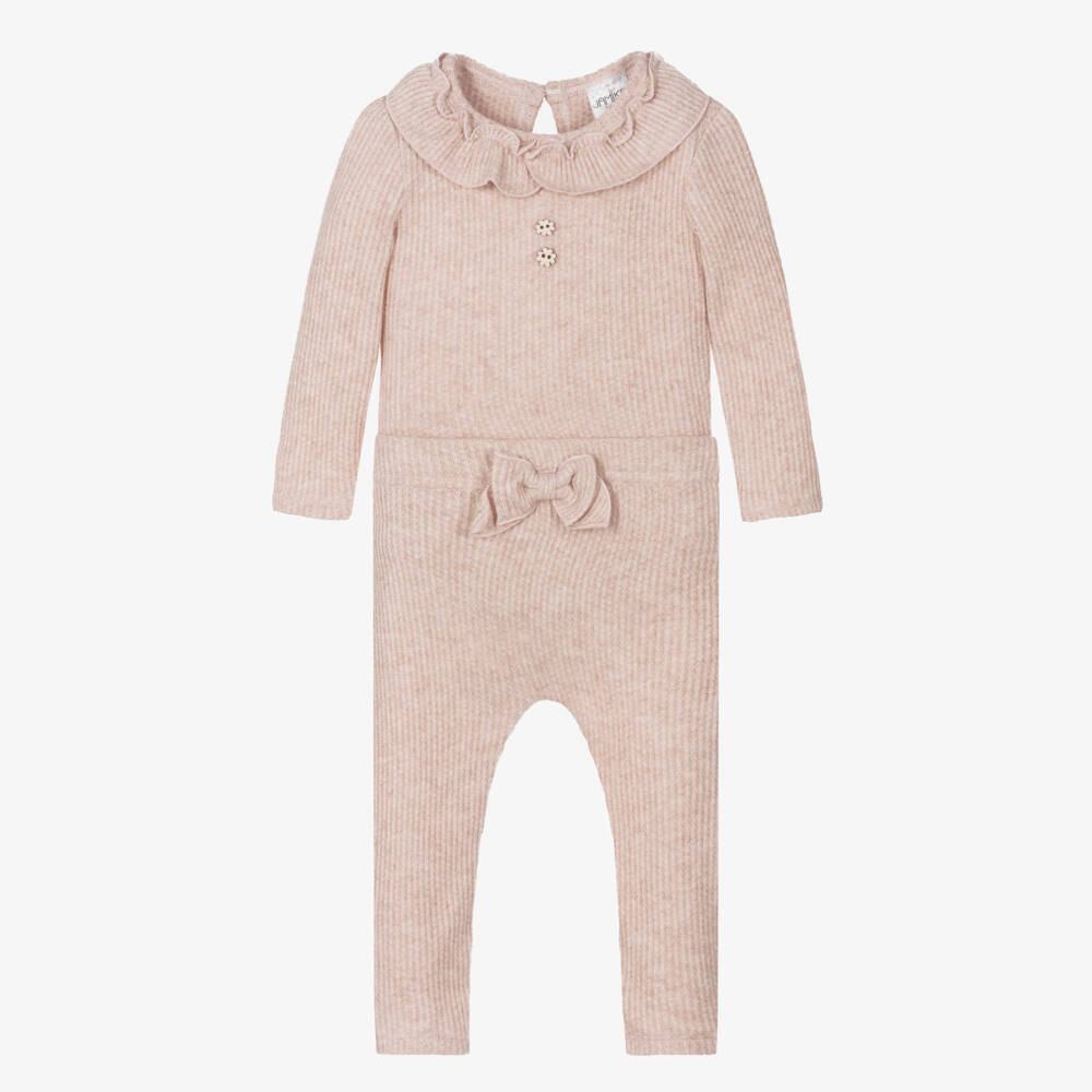 Jamiks-Girls Pink Knitted Leggings Set | Childrensalon Outlet