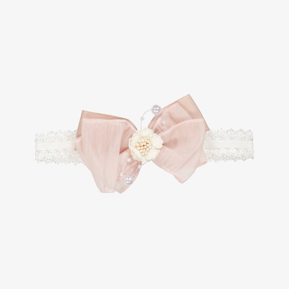 Jamiks-Girls' Pink Lace Bow Hairpiece | Childrensalon Outlet