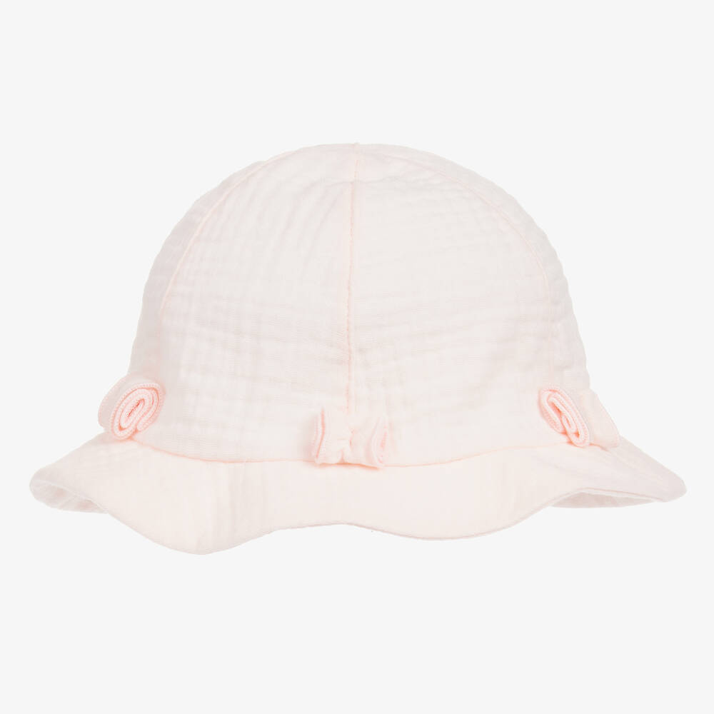 Jamiks - Chapeau rose en coton bio fille | Childrensalon