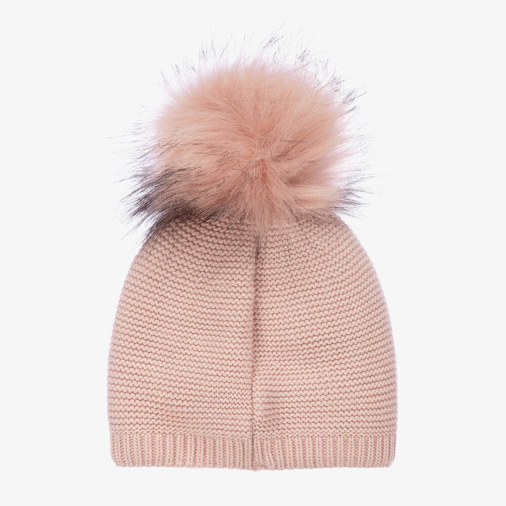 Jamiks-Girls Pink Pom-Pom Hat | Childrensalon Outlet