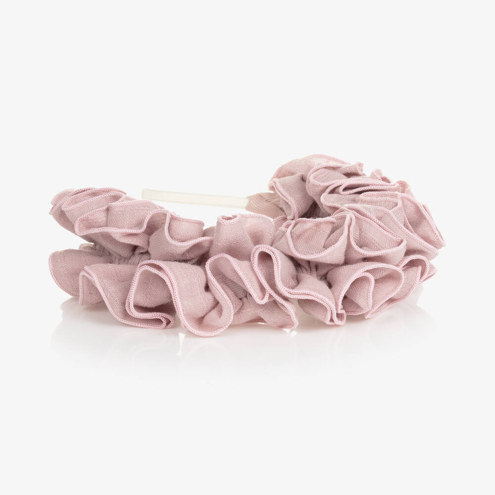 Jamiks-Girls Pink Ruffle Hairband | Childrensalon Outlet