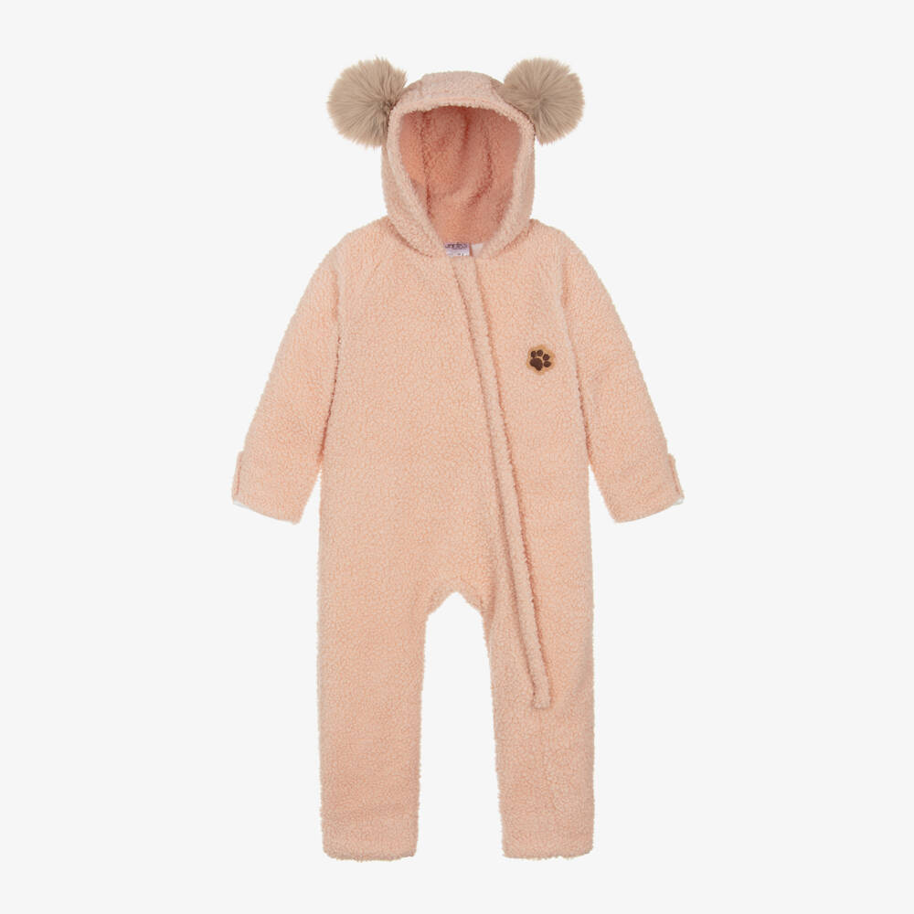 Jamiks-أفرول شتوي أطفال بناتي قطن لون زهري | Childrensalon Outlet