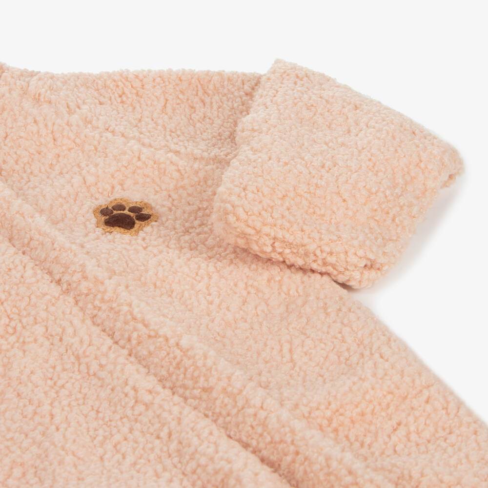 Jamiks-Girls Pink Sherpa Pramsuit | Childrensalon Outlet