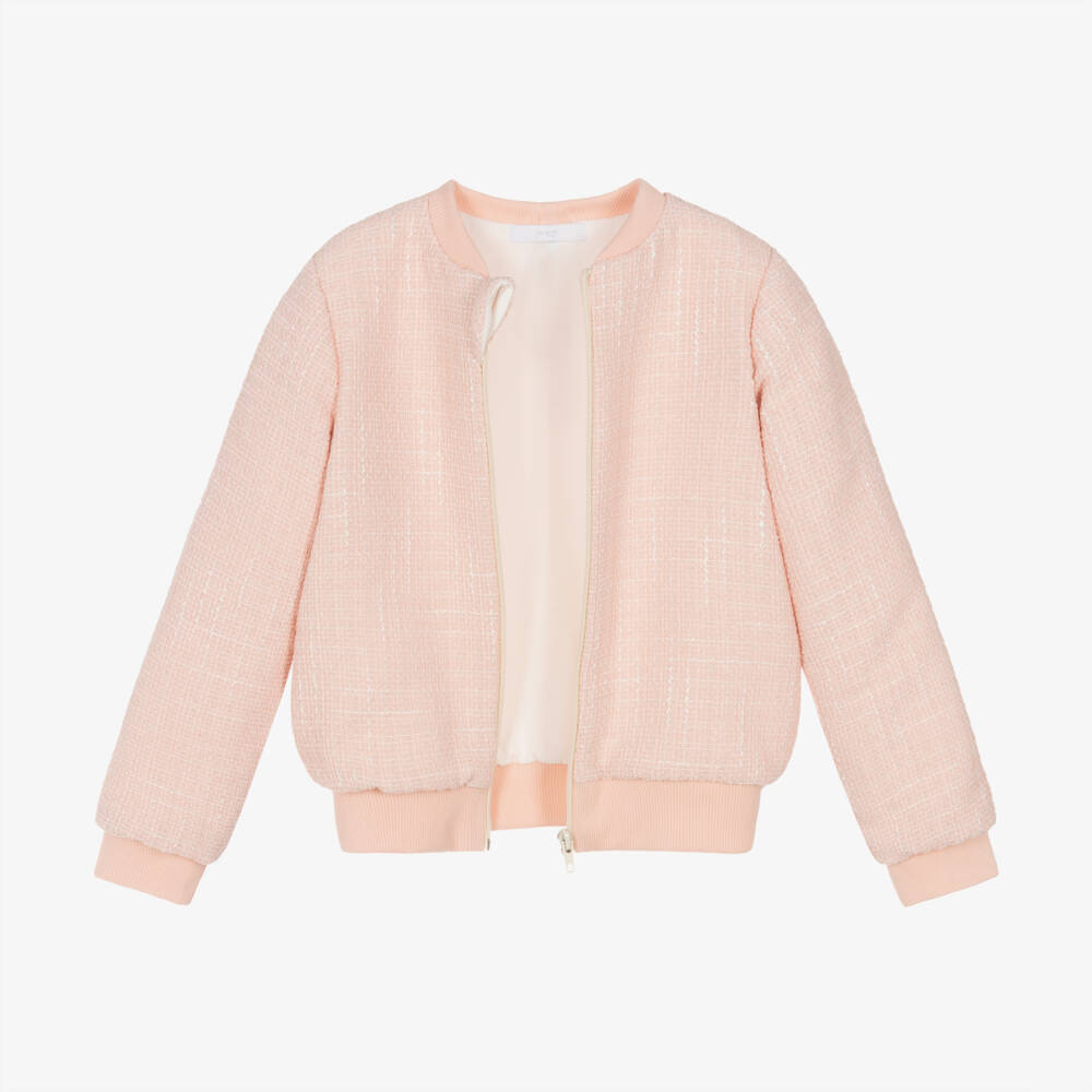 Jamiks-Girls Pink Tweed Jacket Ensemble | Childrensalon Outlet