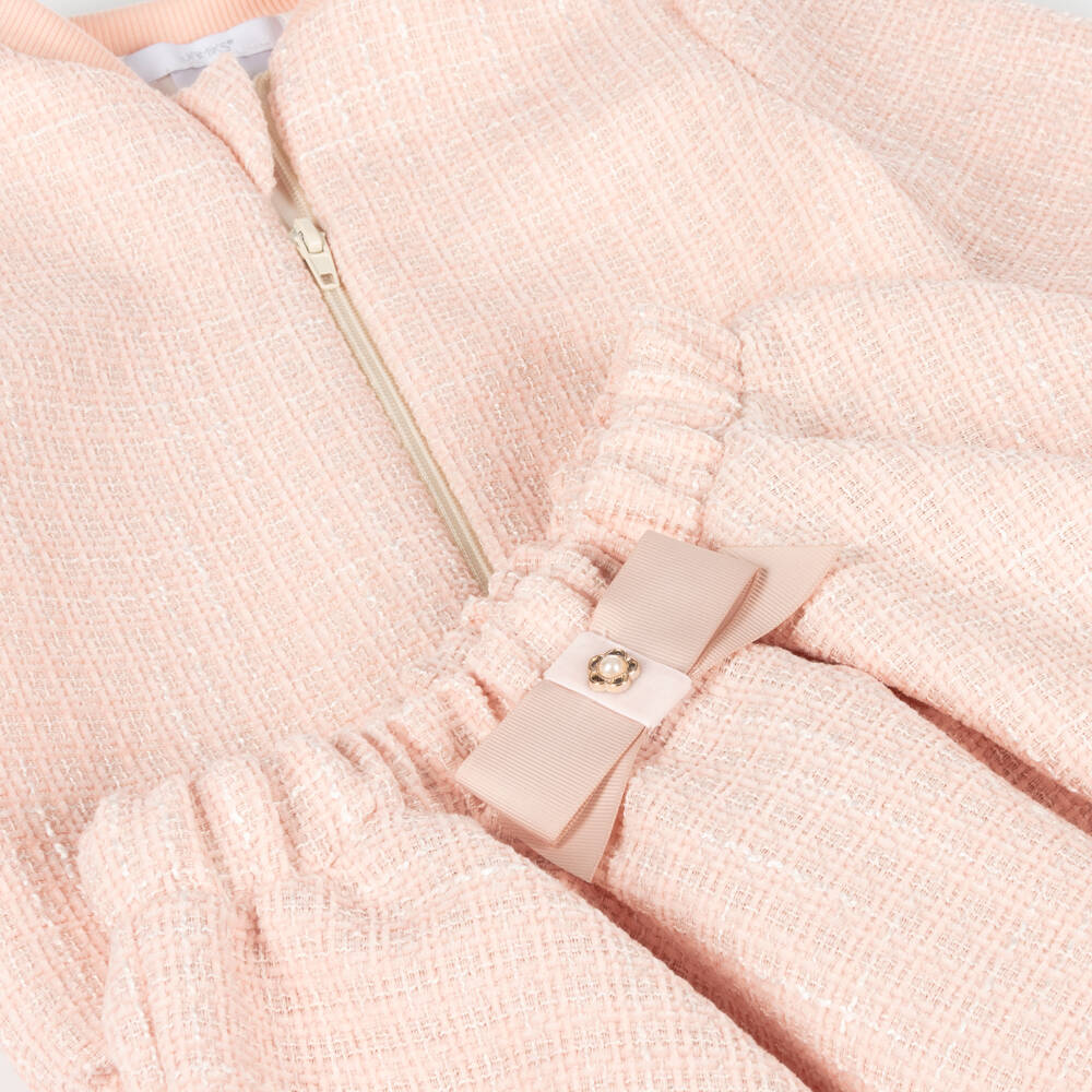 Jamiks-Girls Pink Tweed Jacket Ensemble | Childrensalon Outlet