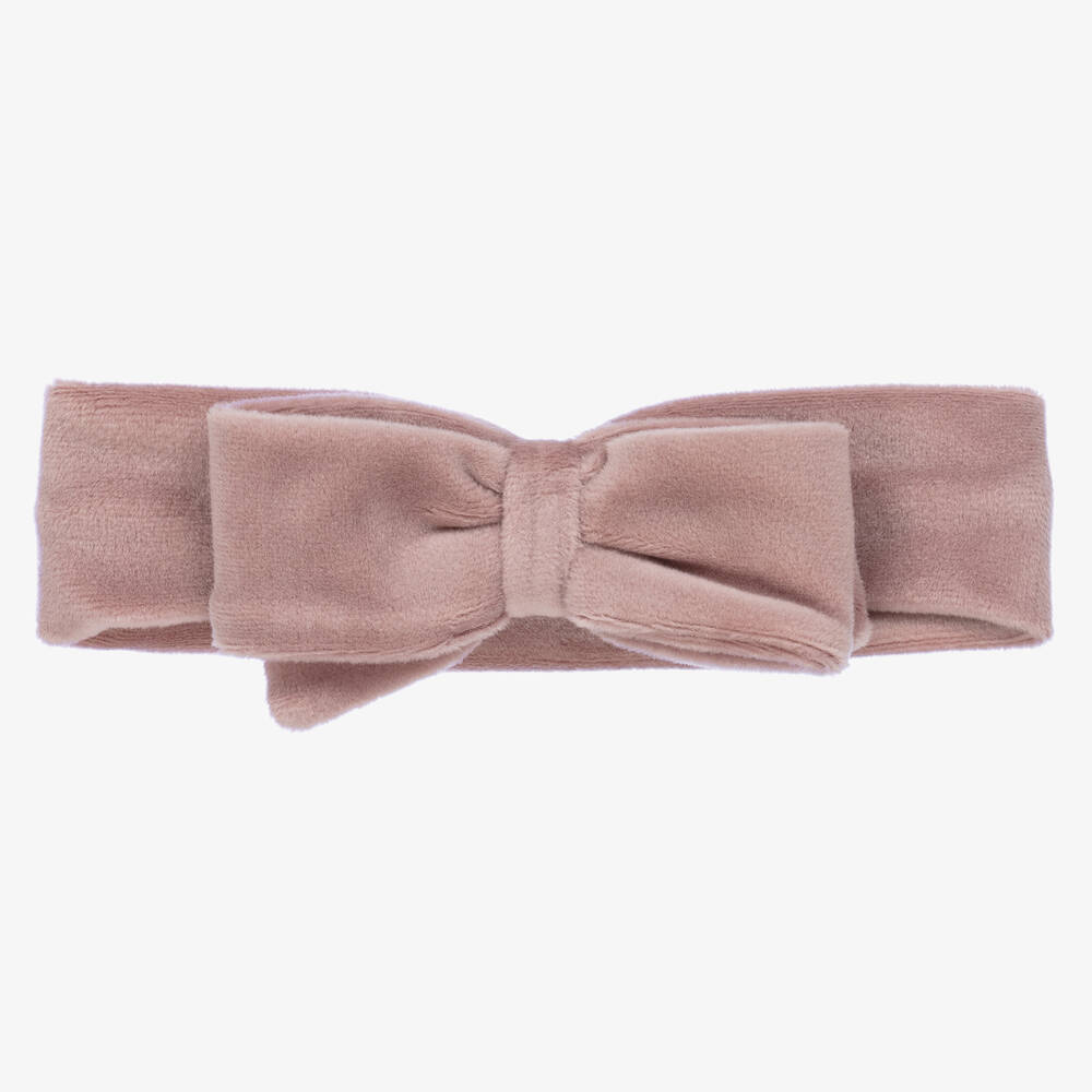 Jamiks - Розовая велюровая повязка на голову для девочек | Childrensalon
