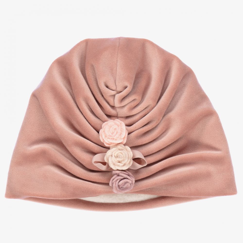 Jamiks-Girls Pink Velour Turban | Childrensalon Outlet