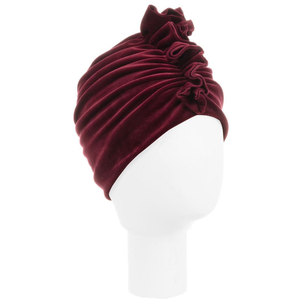 Jamiks - Girls Red Velour Turban | Childrensalon