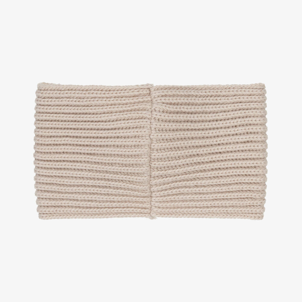 Jamiks-Girls Ribbed Beige Hairband | Childrensalon Outlet