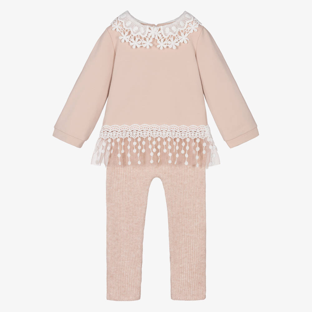 Jamiks-Кружевной комплект розового цвета для девочек | Childrensalon Outlet