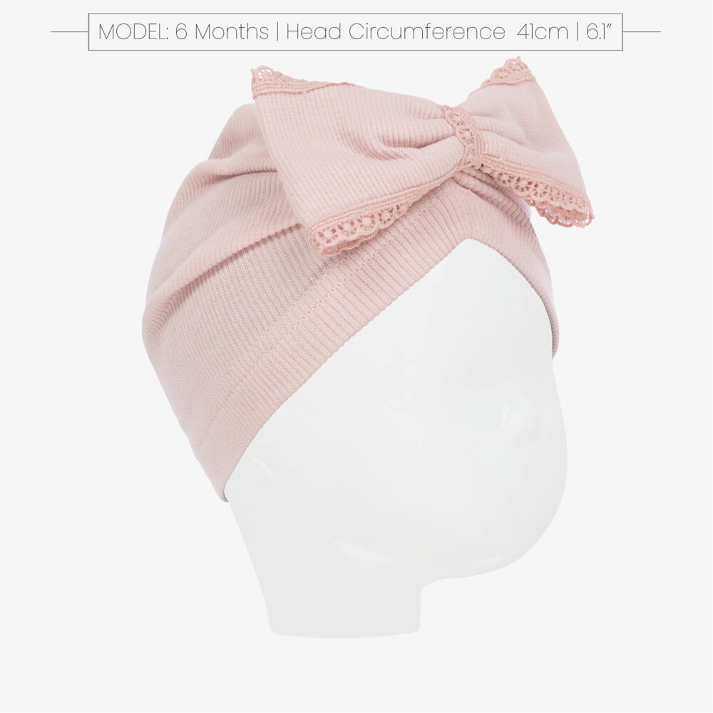 Jamiks-Girls Soft Pink Cotton Turban | Childrensalon Outlet