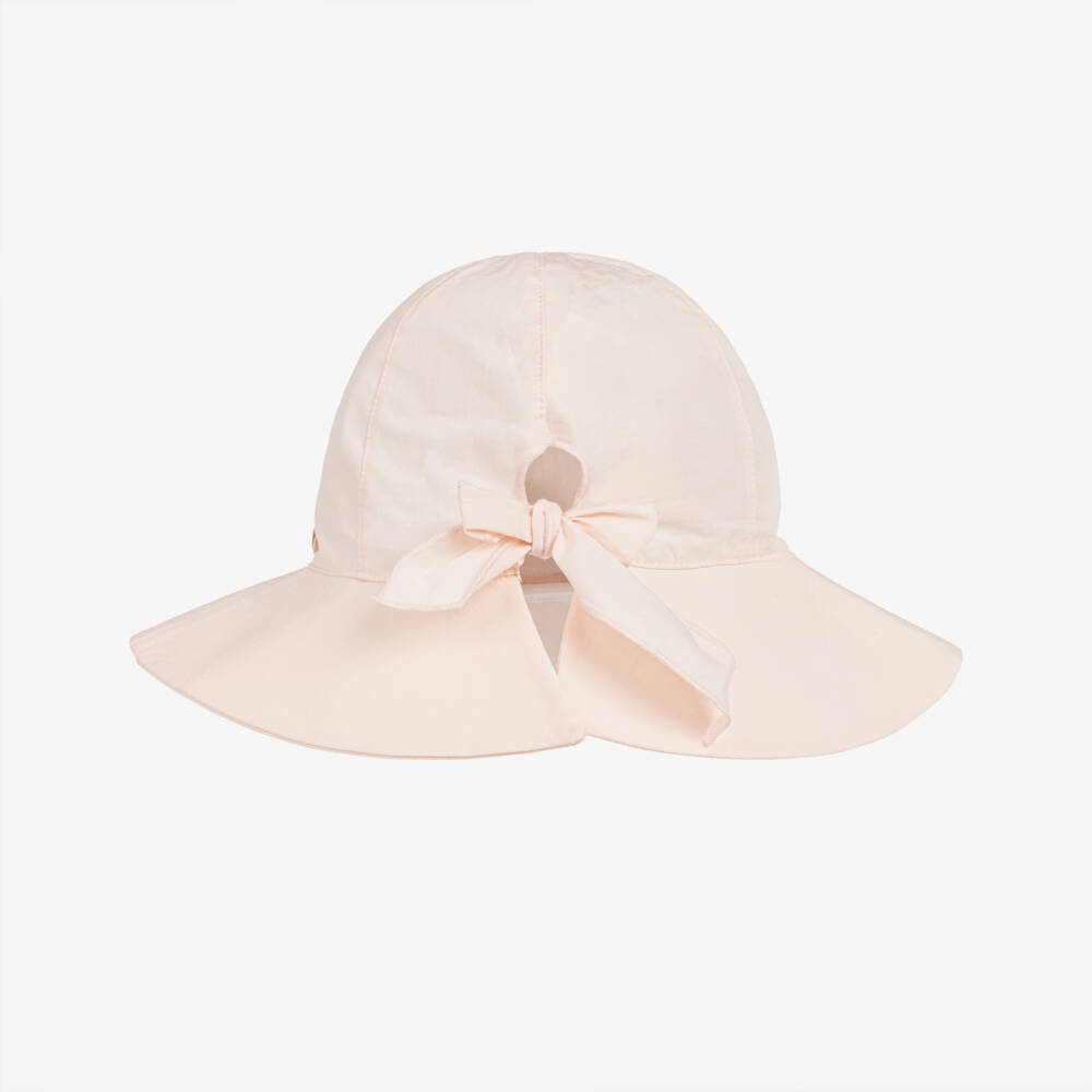 Jamiks-Girls Soft Pink Floral Brim Hat | Childrensalon Outlet