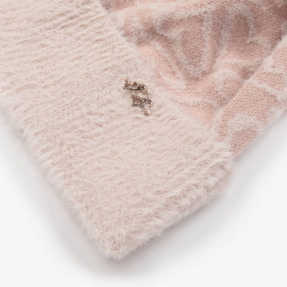 Jamiks-Girls Soft Pink Heart Pom Hat | Childrensalon Outlet