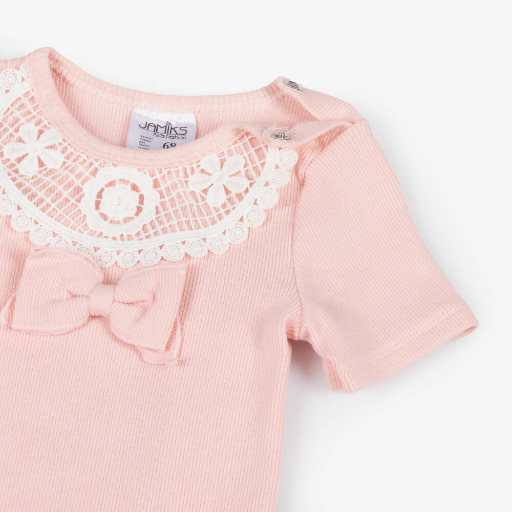 Jamiks-Нежно-розовый комплект леггинсов для девочек | Childrensalon Outlet