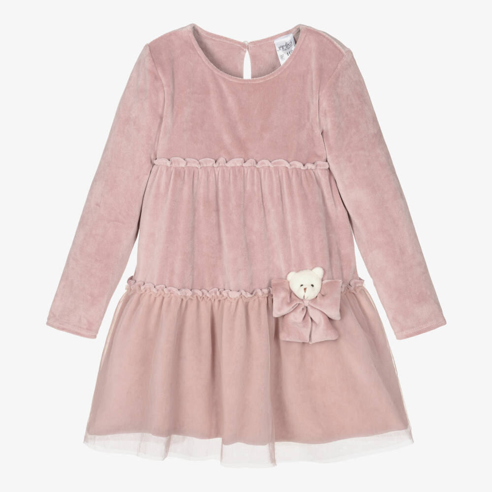 Jamiks-Girls Soft Pink Velvet Gown | Childrensalon Outlet