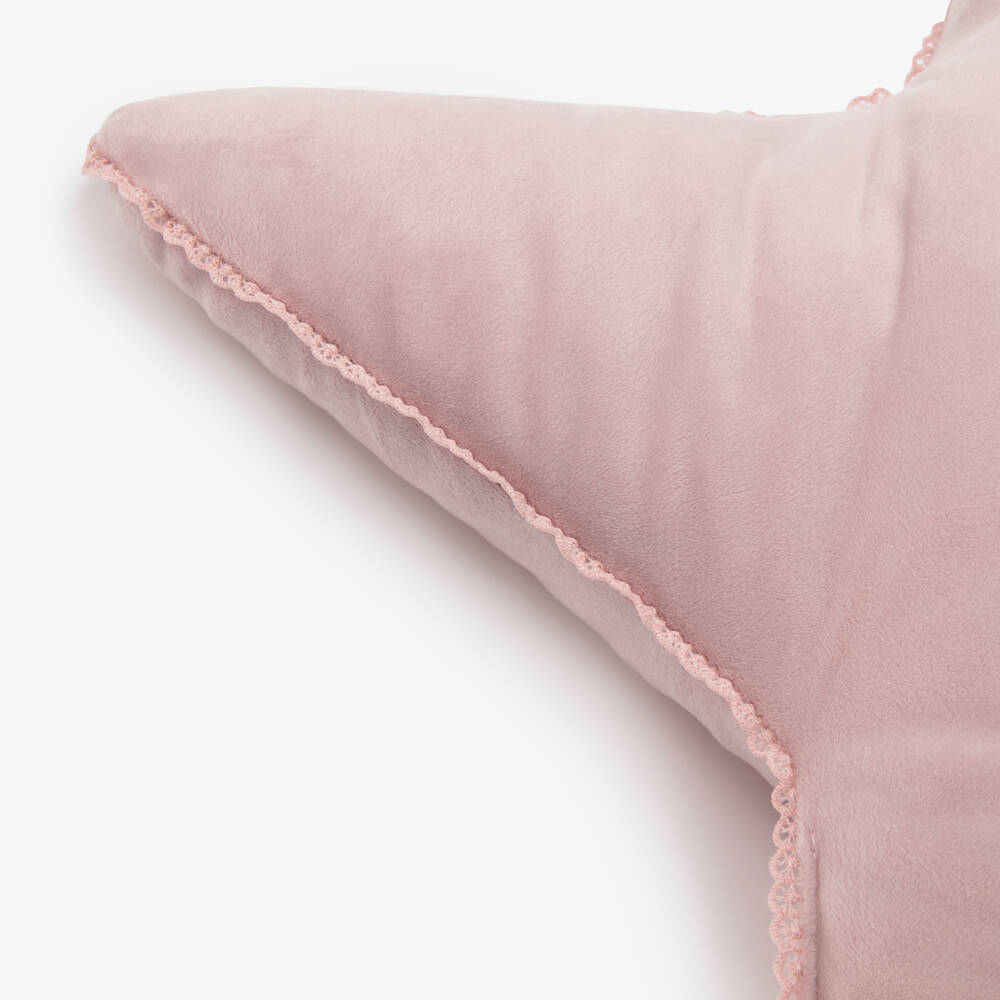 Jamiks-Girls Velvet Pink Star Cushion | Childrensalon Outlet