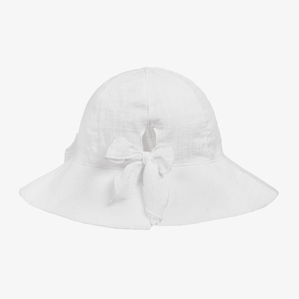 Ladies white floppy hat outlet