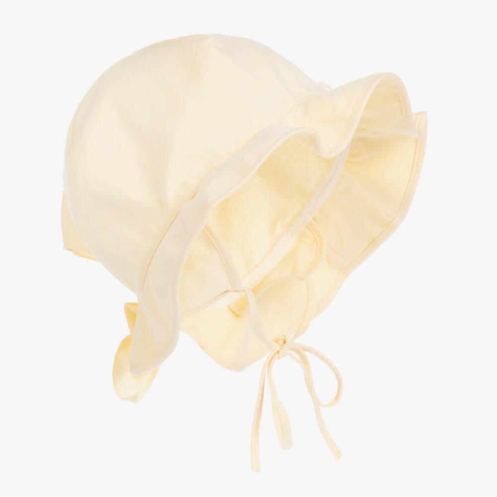 Jamiks - Girls Yellow Cotton Hat | Childrensalon