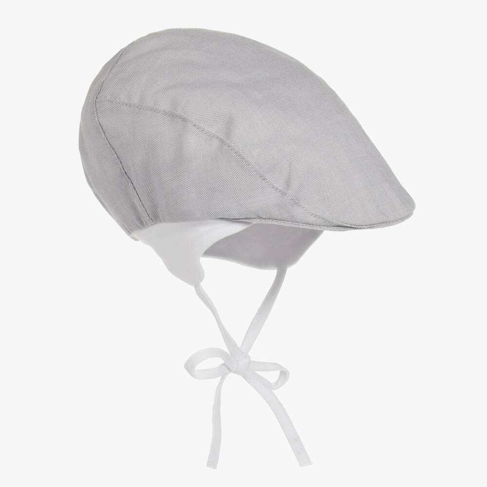 Jamiks - Casquette plate grise en coton bio | Childrensalon