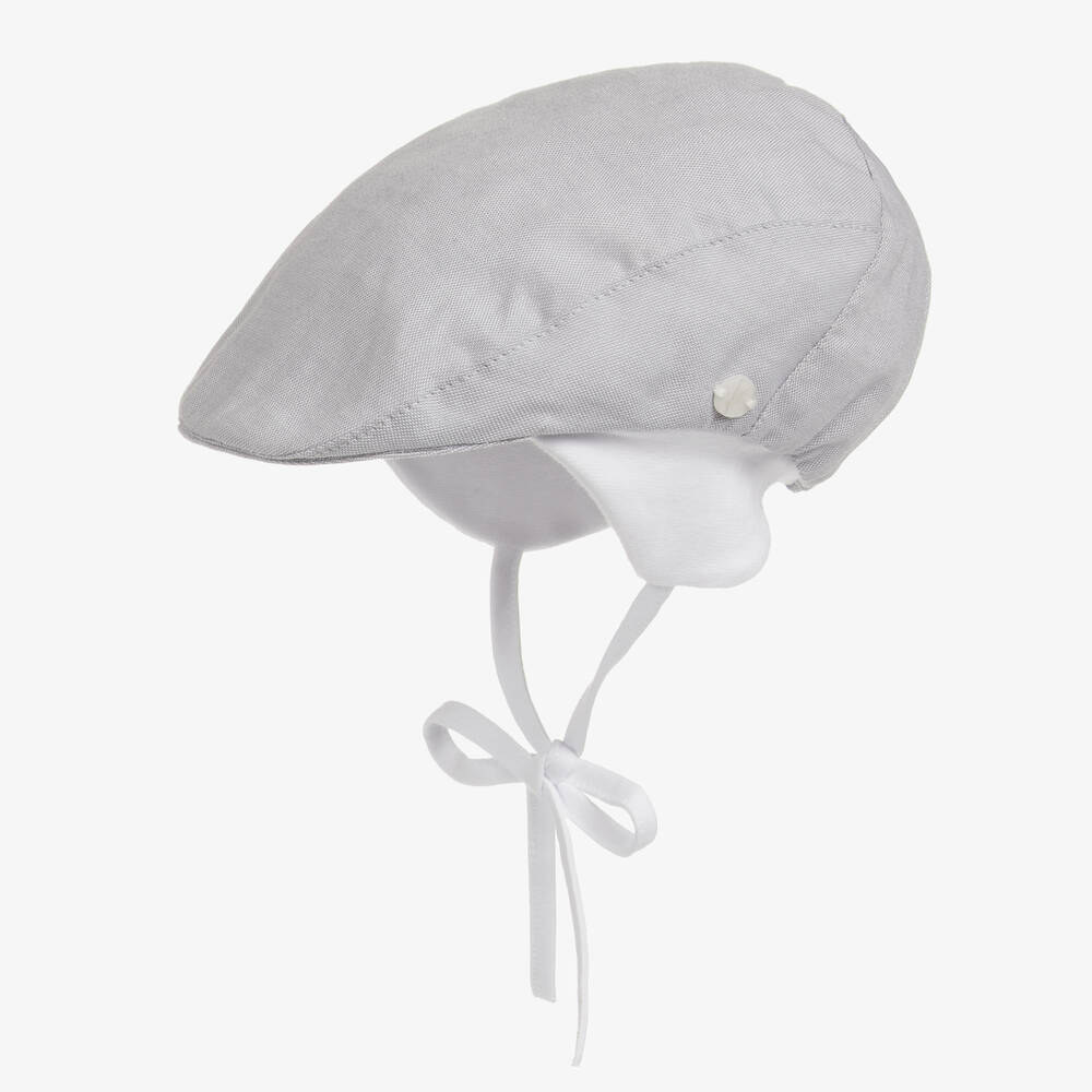 جاميكس-كاب قطن عضوي تويل لون رمادي للأطفال | Childrensalon Outlet