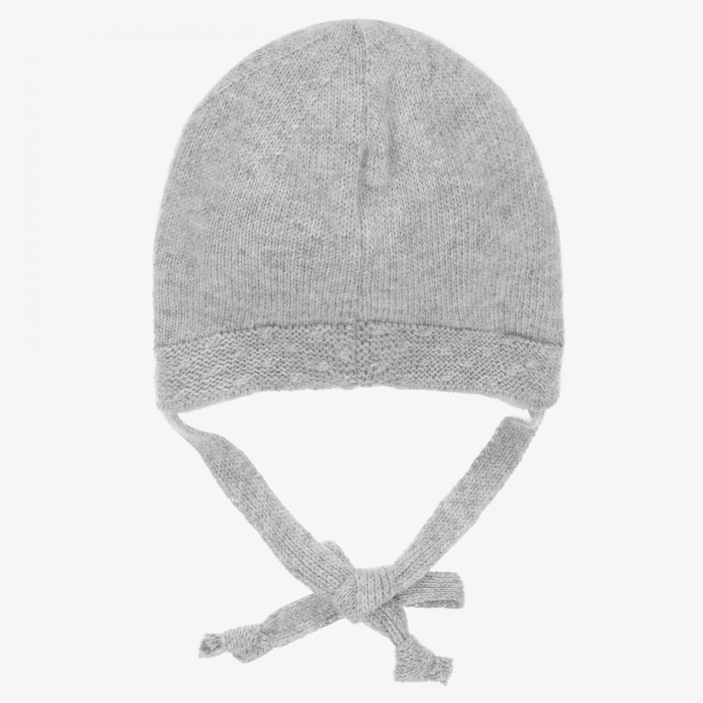 Jamiks-قبعة صوف وكشمير محبوك لون رمادي للأطفال | Childrensalon Outlet