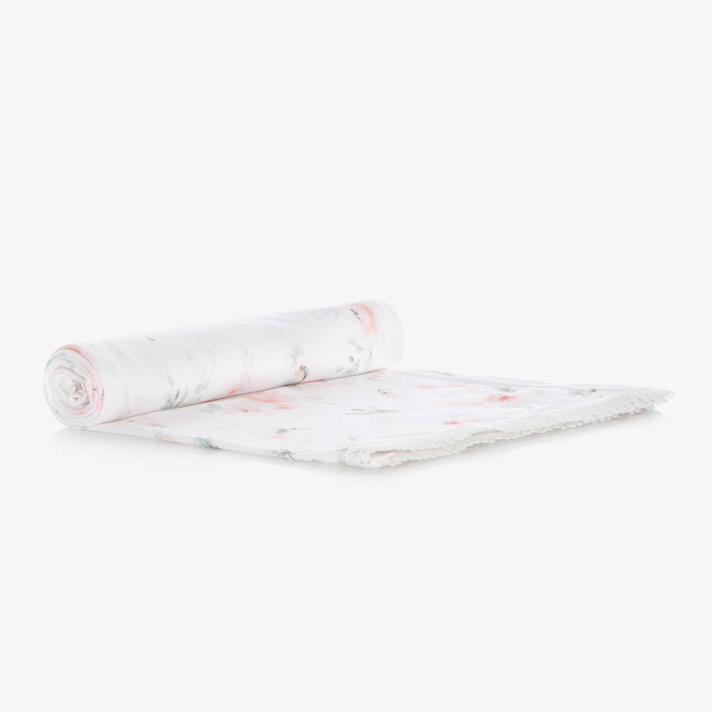 Jamiks-Ivory Bamboo Swaddle (100cm) | Childrensalon Outlet