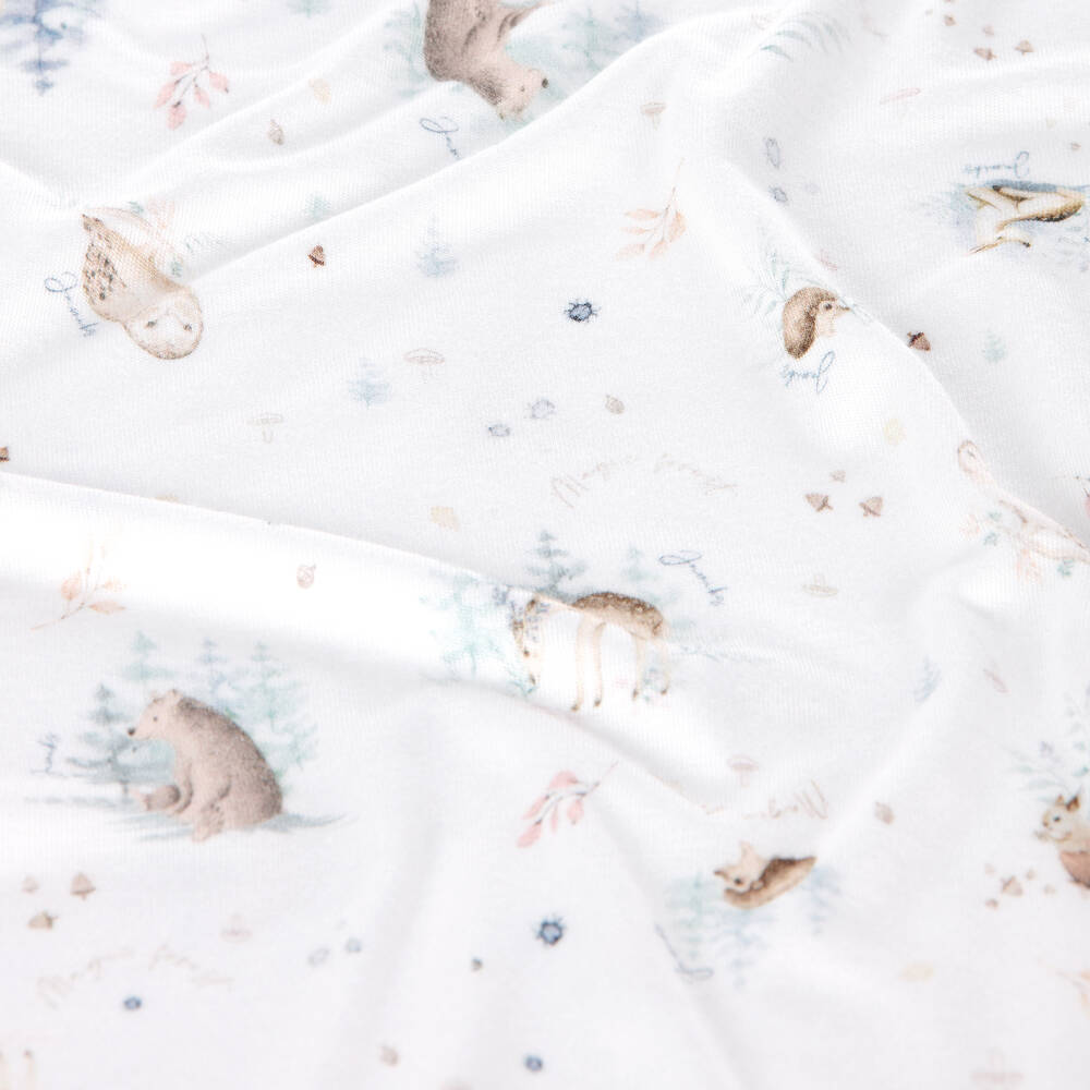 Jamiks Ivory Bamboo Swaddle (100cm) Childrensalon Outlet