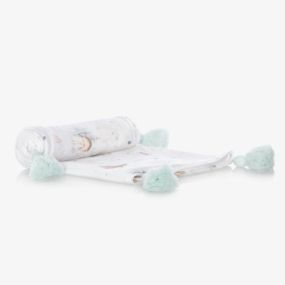 Jamiks-Ivory Bamboo Swaddle (100cm) | Childrensalon Outlet