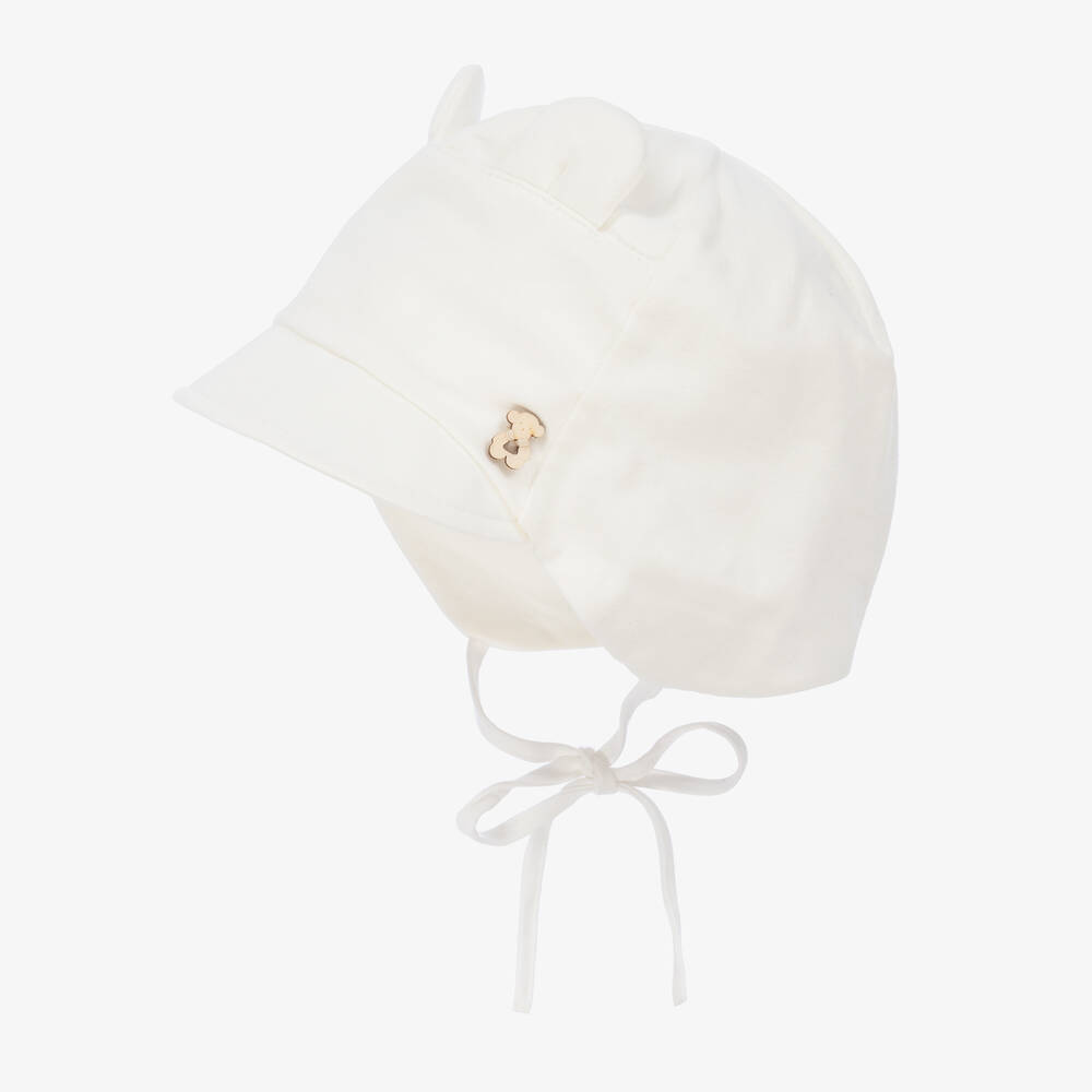 جاميكس-قبعة قطن جيرسي لون عاجي للأطفال | Childrensalon Outlet