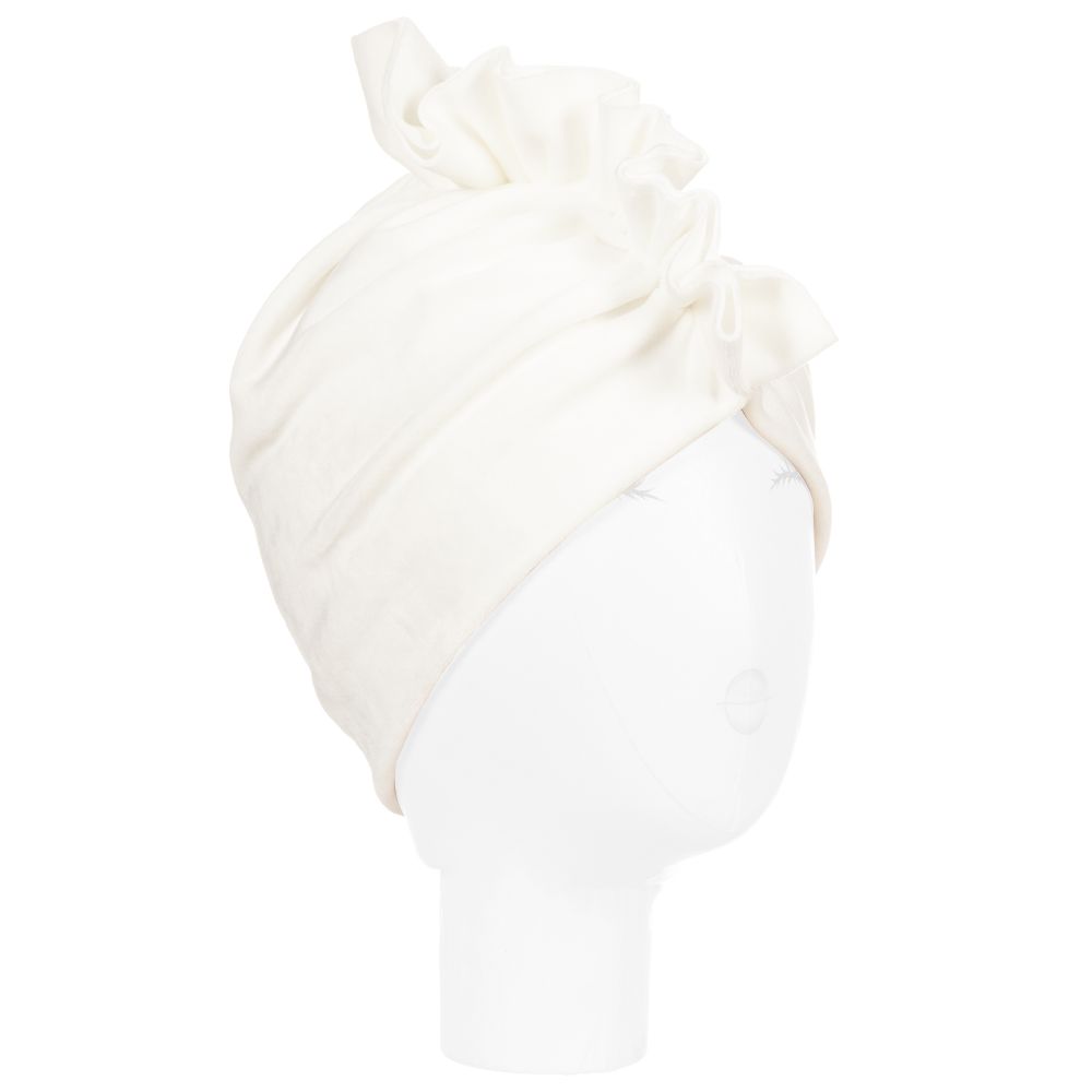 Jamiks-Ivory Velour Turban | Childrensalon Outlet